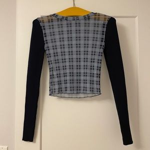 Zara Mesh Longsleeve Top